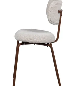 Travis Eetkamerstoelen - Polyester - Off White - Set van 6