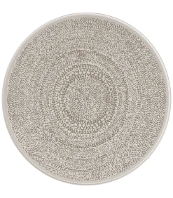 TRIBAL rond vloerkleed voor binnen en buiten in etnische stijl