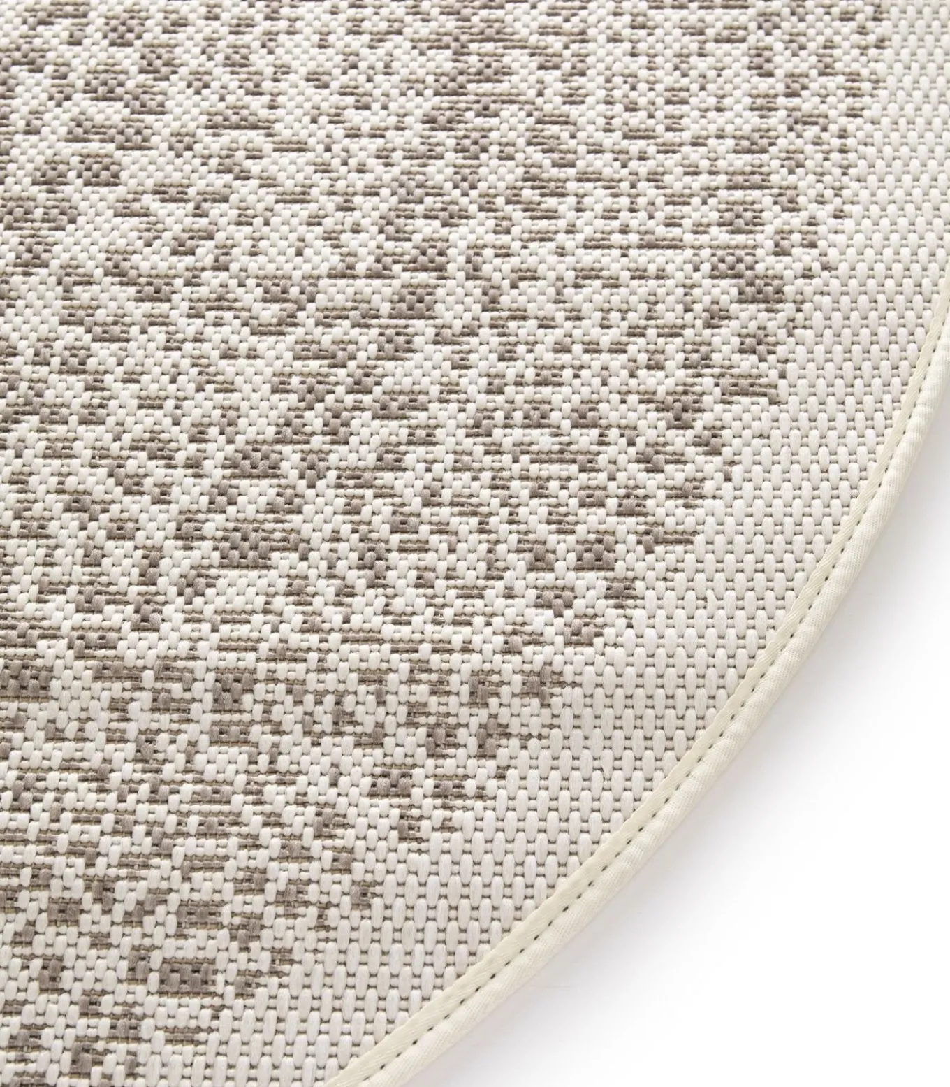 TRIBAL rond vloerkleed voor binnen en buiten in etnische stijl