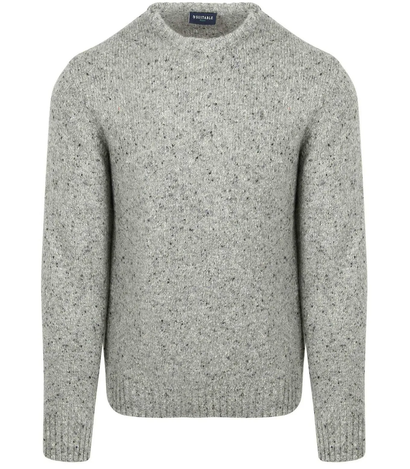 Trui Donnegal Tweed Eco Wool Grijs