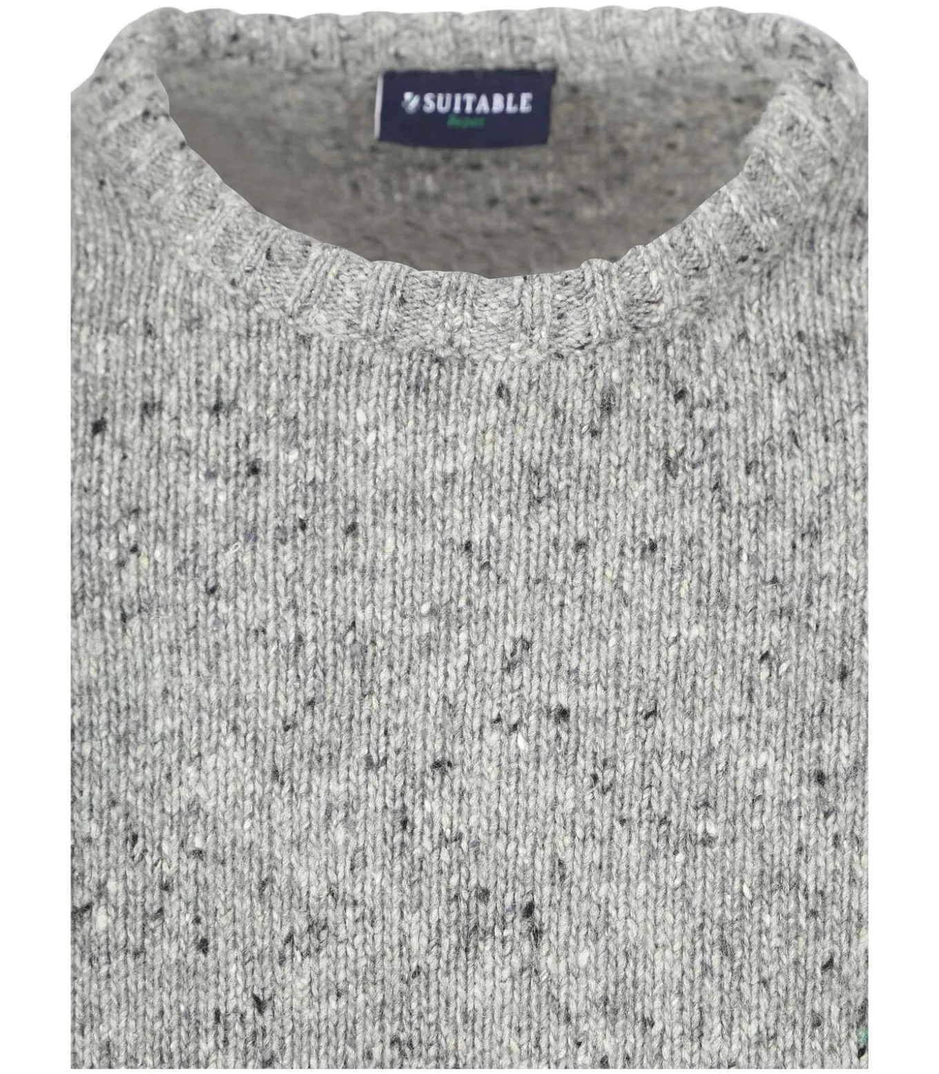 Trui Donnegal Tweed Eco Wool Grijs