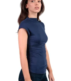 T-shirt met slipe mouwen en opstaande kraag Frunces