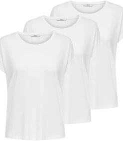 T-shirt ONLMOSTER O-NECK TOP 3P Set van 3