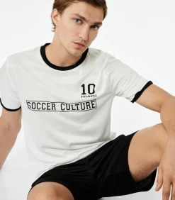 T-shirt Ronde Hals Korte Mouwen Bedrukt