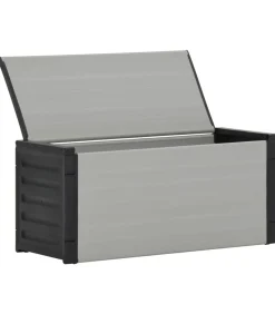 Tuinafvalbak 85x34x40 cm grijs