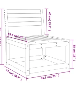Tuinbank geïmpregneerd grenenhout