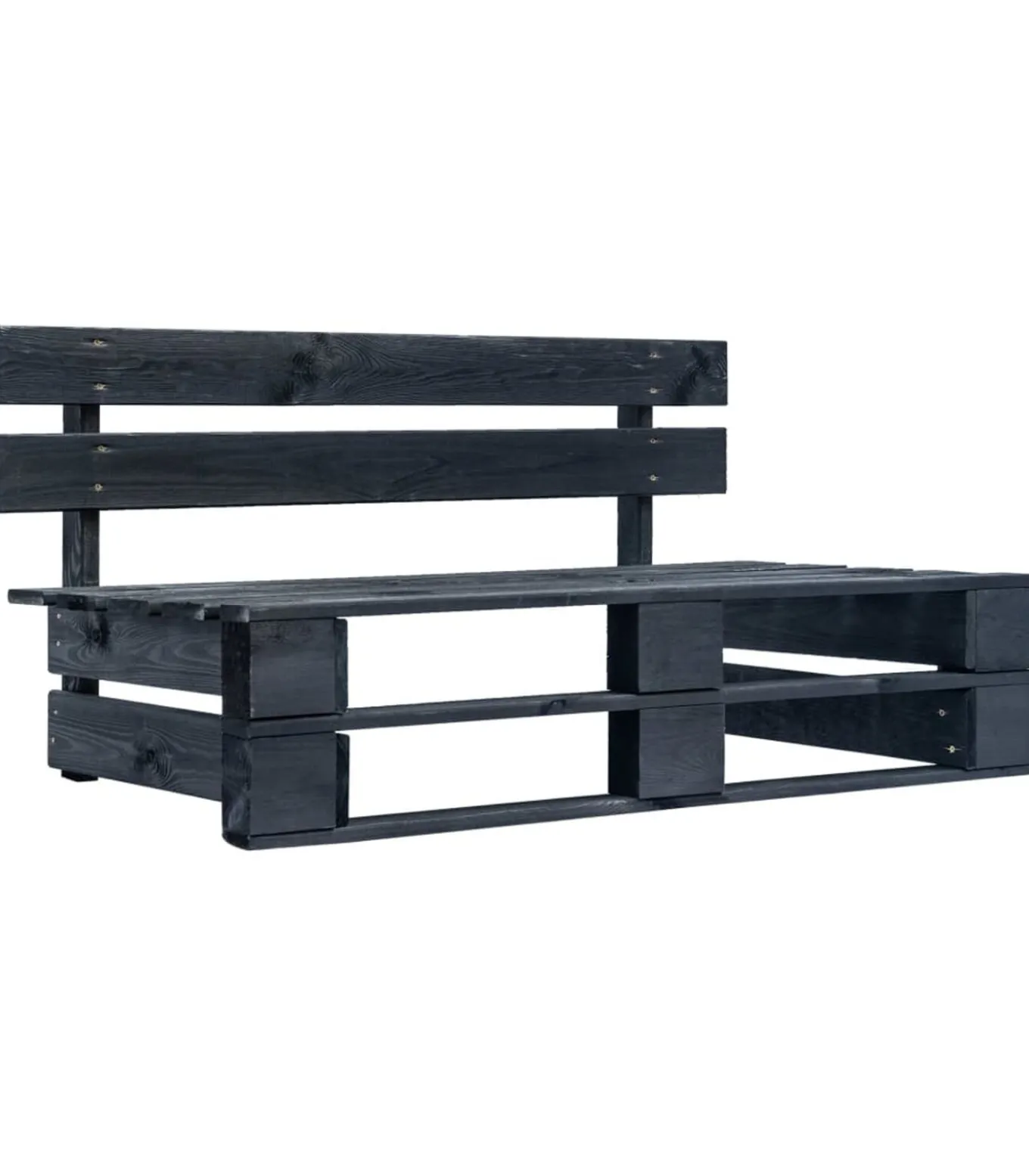 Tuinbank pallet hout zwart