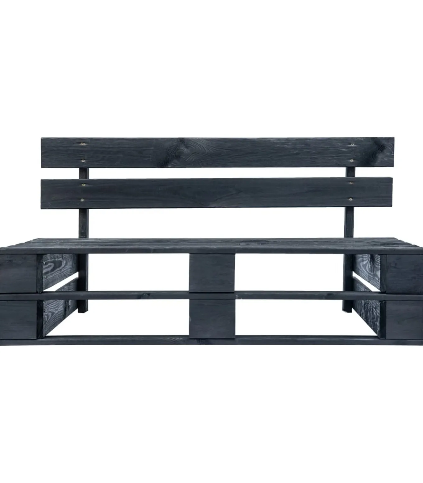 Tuinbank pallet hout zwart