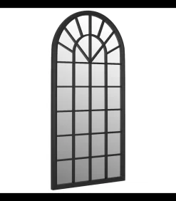 Tuinspiegel 90x45 cm ijzer zwart