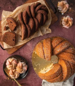 Tulband Bakvorm Braided Bundt Goud ø 27 cm / 3.5 liter