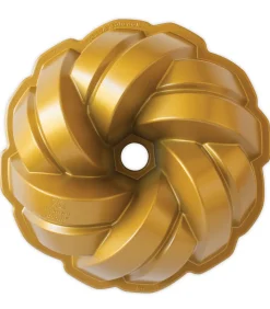 Tulband Bakvorm Braided Bundt Goud ø 27 cm / 3.5 liter