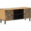 Tv-meubel 105x33x46cm massief mangohout
