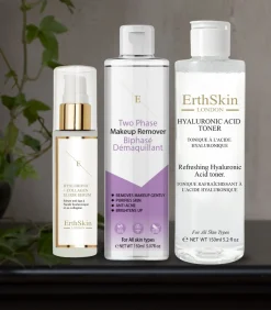 Tweefasige make-up verwijderaar + hyaluronzuurtoner + collageenserum