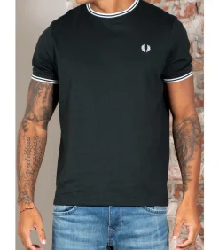 Twin tipped t-shirt - night green snow white