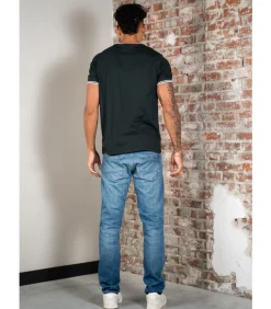 Twin tipped t-shirt - night green snow white