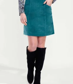 Uitlopende fluwelen rok DELHI