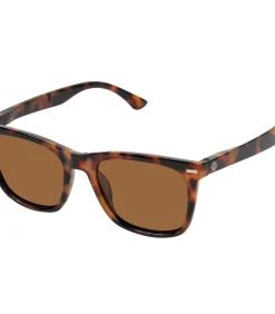 Unisex rechthoekige zonnebril Schildpad