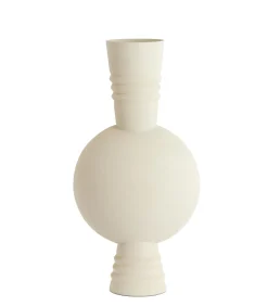 Vaas Kavansi - Mat crème - 21x21x60cm