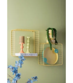 Vaas Macaron - Zachtgeel - 9.3x9.3x19.5cm