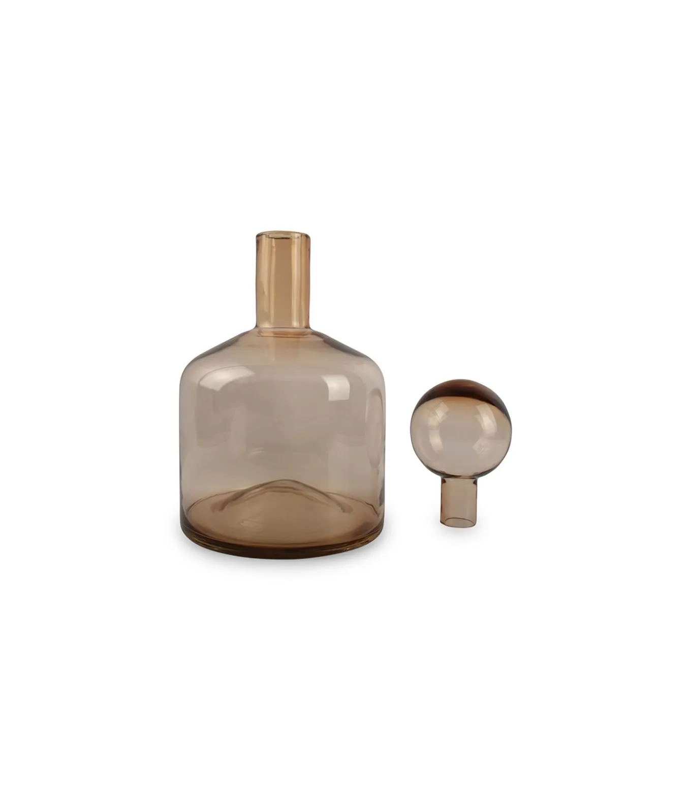 Vaas met stop 22xH40,5cm amber Fera