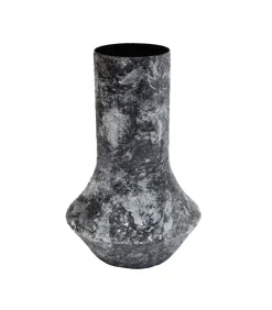 Vaas Mosaic Marble - Zwart - 20x20x31cm