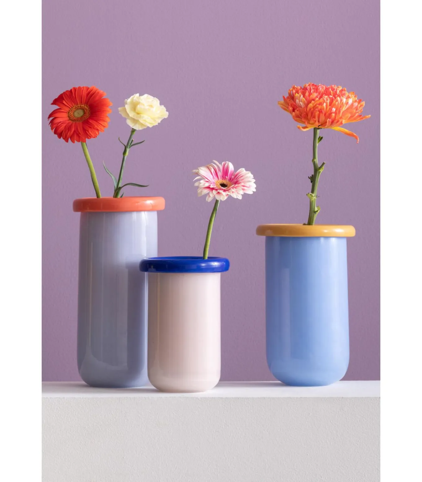 Vaas Plegado Xl - Paars - 14x14x30.5cm