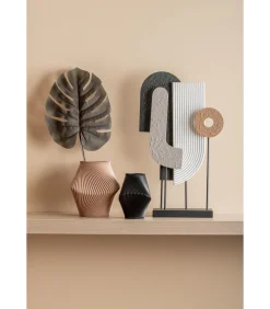 Vaas Twisted Rib - Zachtbruin - Ø18cm