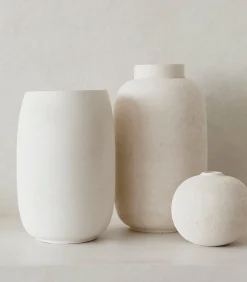 Vaas 20xH34cm wit Bullet