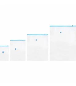 Vacuüm opbergzakken 15 pcs Transparant en blauw 130 x 100 cm