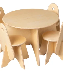Van Dijk Toys Ronde tafel (doorsnede 60 cm, hoogte 40 cm) - Naturel