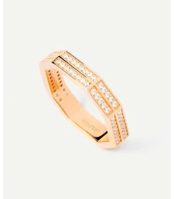 Verguld zilveren ring Olympia