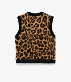 Vest met luipaardprint