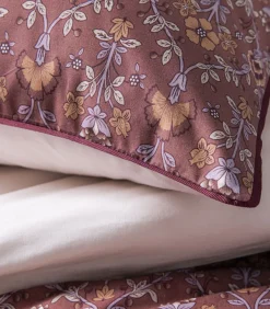 Virginia - Kussensloop in katoen perkal met print 50x75cm