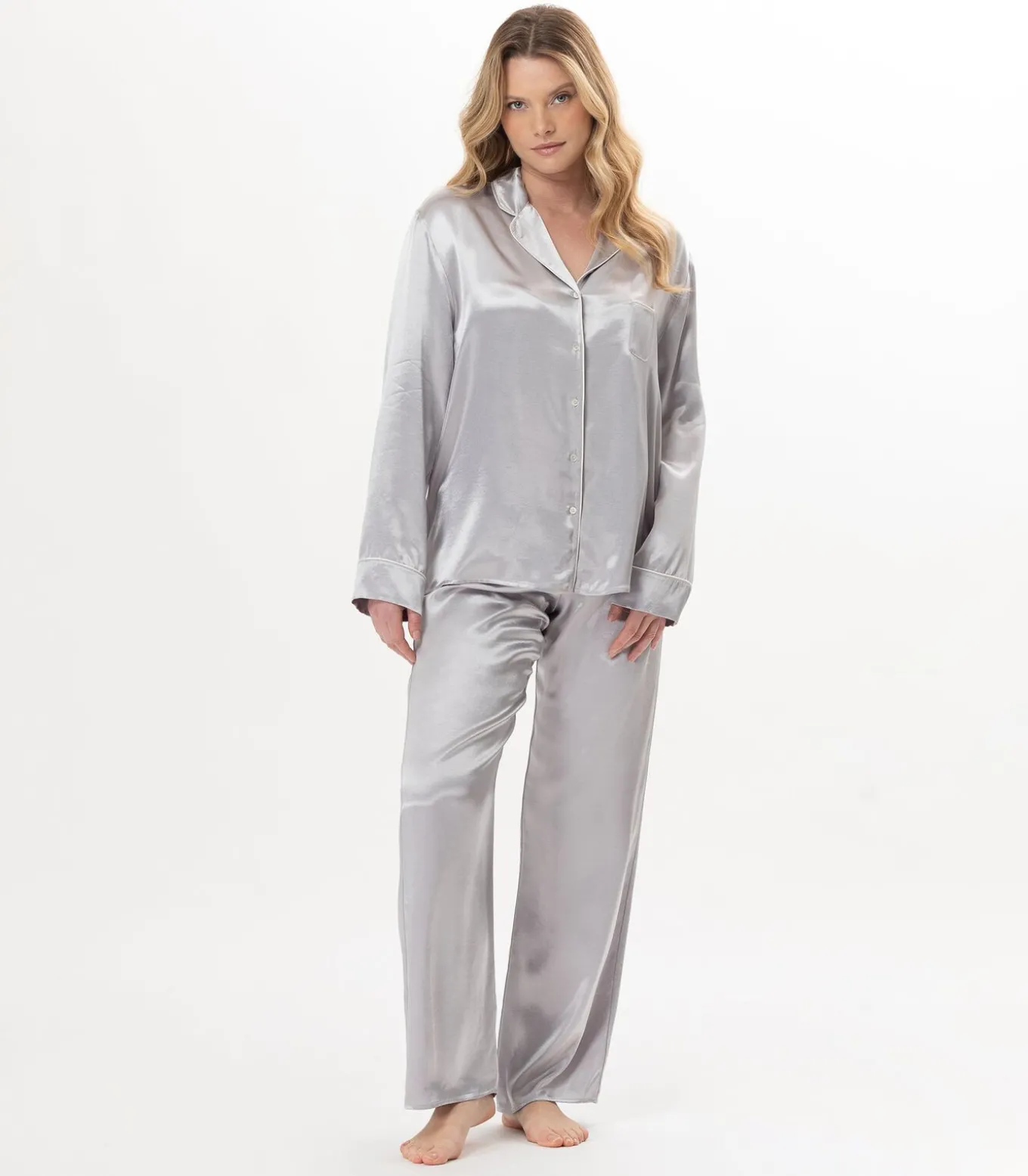 Viscose pyjama met knopen DARCY 106