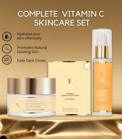 VITAMINE C ELIXIR SERUM + Vitamine C Bio Brightening Moisturizer + Oogkussentjes