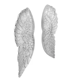 Vleugelen beeld Zilver 17 x 5 x 59 cm Aluminium