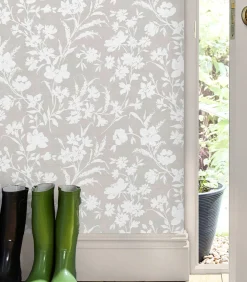 Vliesbehang RYE DOVE GREY