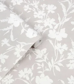 Vliesbehang RYE DOVE GREY