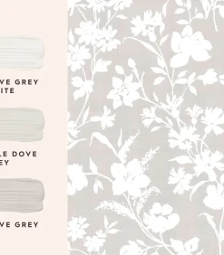 Vliesbehang RYE DOVE GREY