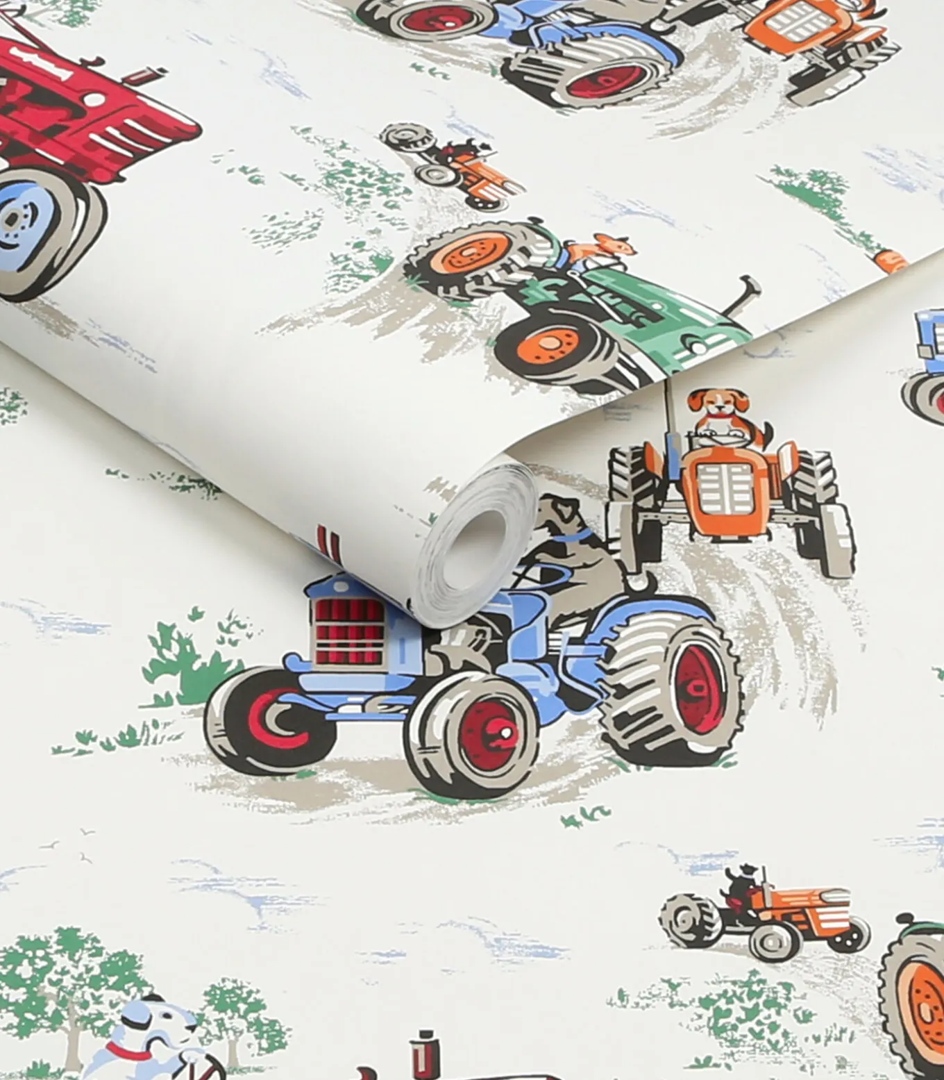 Vliesbehang Tractor Multi