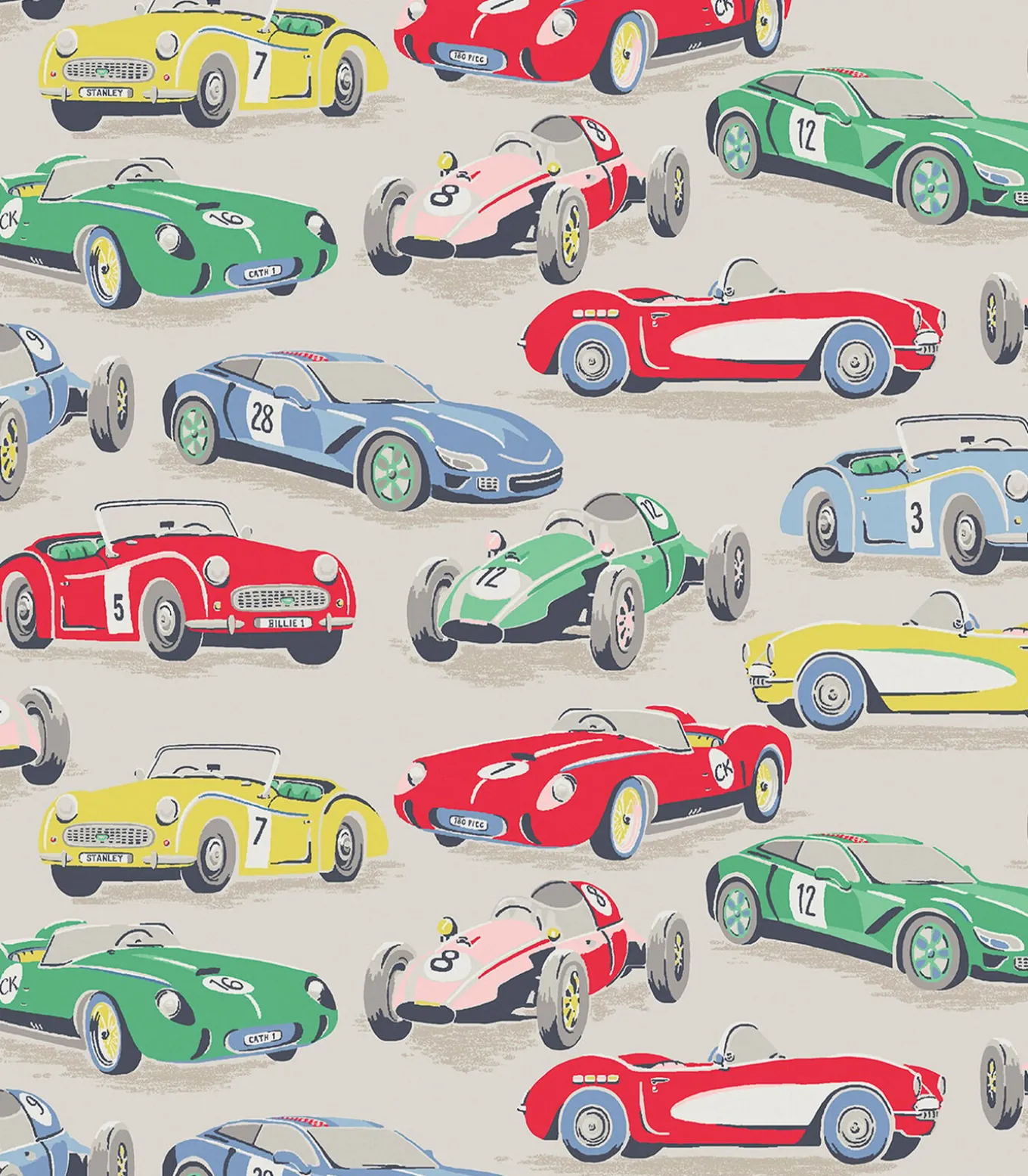 Vliesbehang Vintage Cars Multi