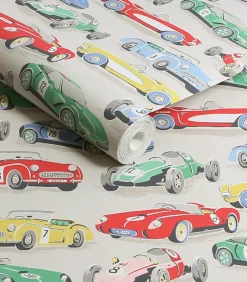 Vliesbehang Vintage Cars Multi