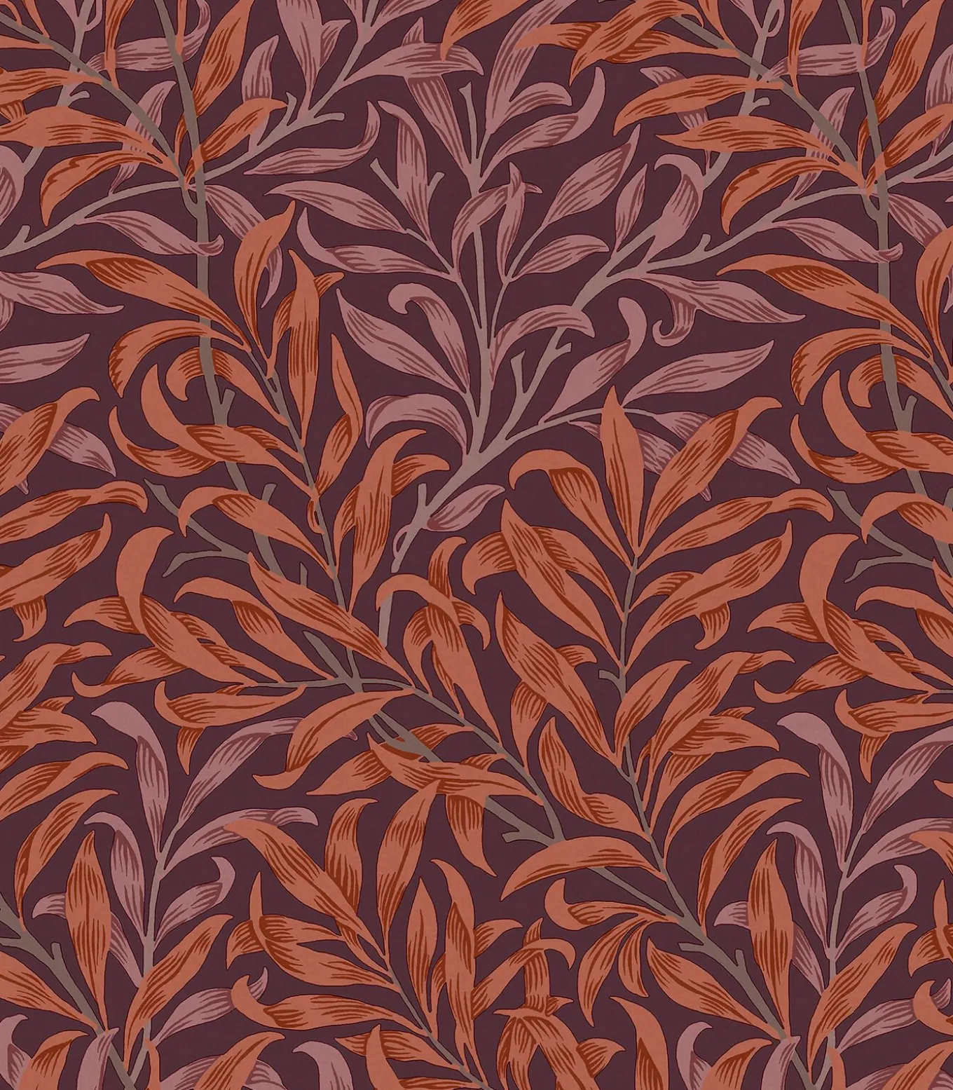 Vliesbehang Willow Bough Plum