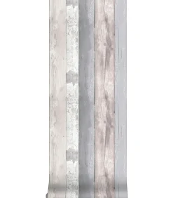 Vliesbehang Woodland Grijs