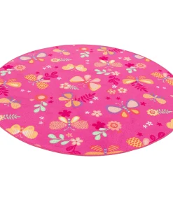 Vloerkleed Kinderen spelen Vlinder rond