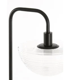 Vloerlamp Baylie - Mat zwart - 43x30x165cm
