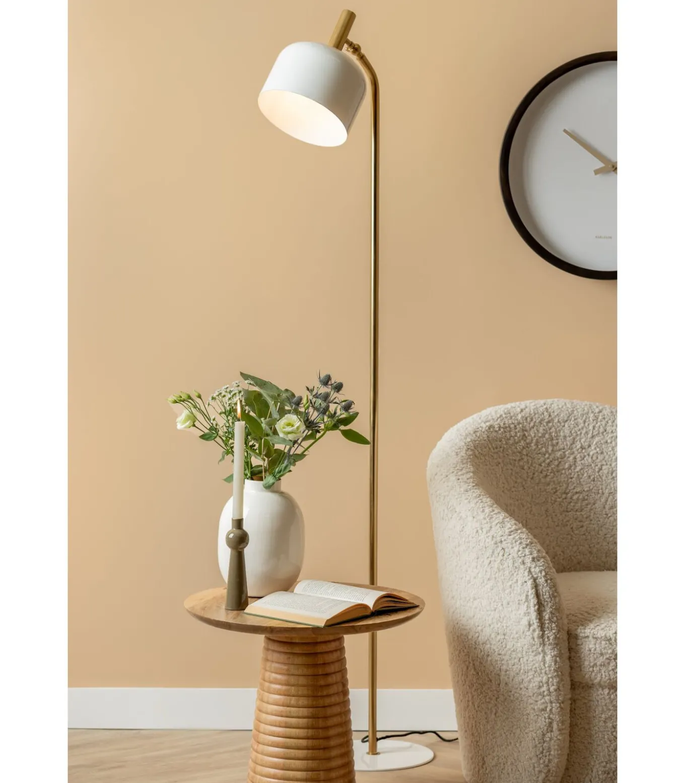 Vloerlamp Floor Lamp Smart - Wit - 26x26x164cm