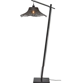 Vloerlamp Ibiza - Bamboe Zwart - 77x50x150cm