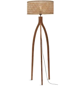Vloerlamp Java - Bamboe - 50x50x145cm - Driepoot