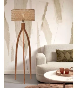 Vloerlamp Java - Bamboe - 50x50x145cm - Driepoot